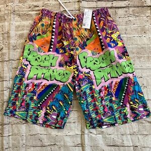 NWT man’s funky print multiple colors shorts size XL